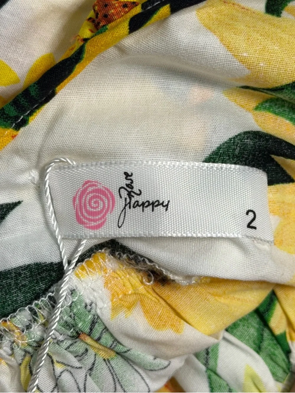 NWT Happy Rose Toddler Girl Size 2 Sleeveless Ruffle Sunflower Dress - Picture 8 of 10
